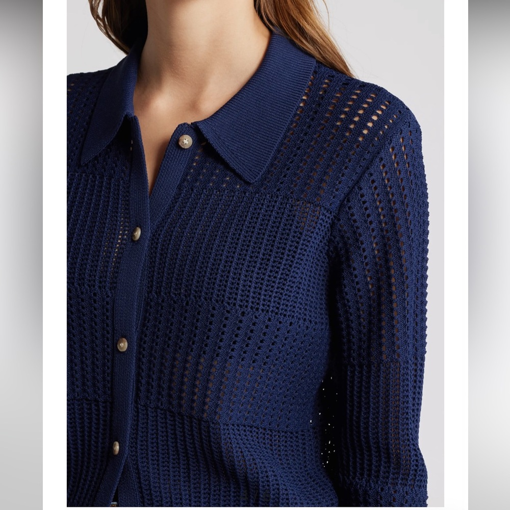 FRAME open stitch shrunken cardigan new never worn